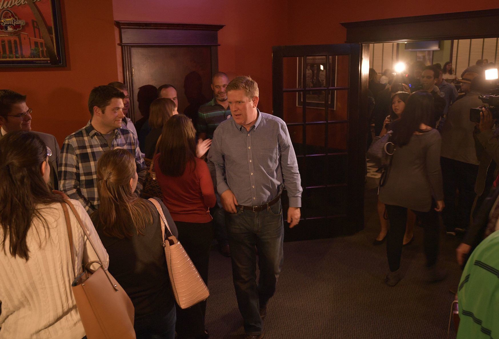 Brendan Kelly at election night watch party